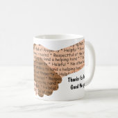 Danke, gute Nachbarin Kaffeetasse (VorderseiteRechts)