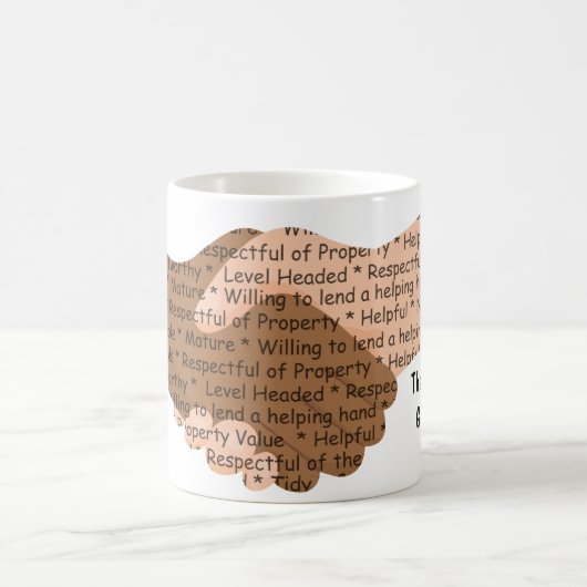 Danke, gute Nachbarin Kaffeetasse (Mittel)