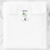 Danke Halloween Cocktail Brautparty Runder Aufkleber (Tasche)