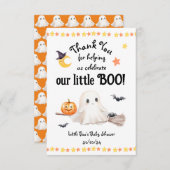 Danke Halloween Little Boo Baby Dusche (Vorne/Hinten)