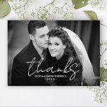 Danke Hand Lettered Script Wedding Danke Card<br><div class="desc">Danke Hand Lettered Script Wedding Dankeschön Karte. Personalisieren Sie diese elegante Foto Hochzeit Dankeschön Karten mit Ihren eigenen Fotos und Text. Sie können das Design mit der Schaltfläche Design bearbeiten weiter bearbeiten.</div>