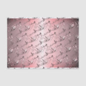 "Danke" Handgeschriebener Silvery Rose Schriftart Seidenpapier (Vorderseite)