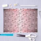 "Danke" Handgeschriebener Silvery Rose Schriftart Seidenpapier (Handwerk)