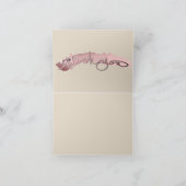 "Danke! Handgezeichnetes Herzmuster Dankeskarte (Innenseite)