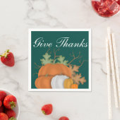 Danke Harvest Pumpkins Custom Serviette (Beispiel)