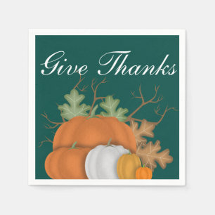 Danke Harvest Pumpkins Custom Serviette