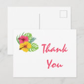 Danke Hawaiian Postkarte (Vorne/Hinten)
