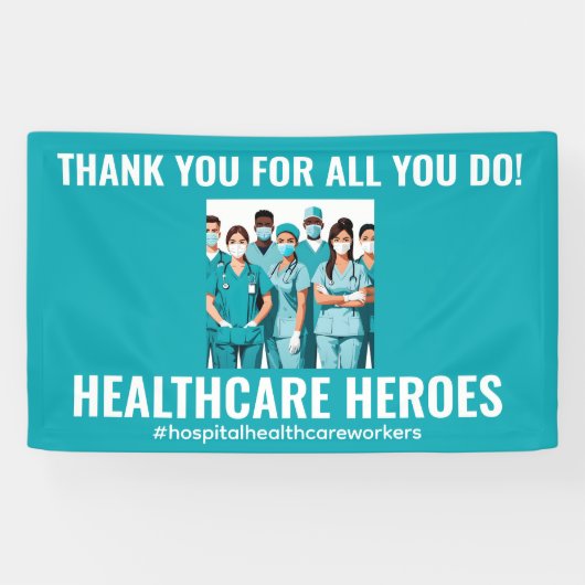 Danke HealthCare Heroes Nurse Doctor Banner (Horizontal)