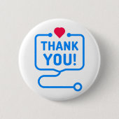 Danke | Heart Stethoscope Button (Vorderseite)