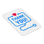 Danke | Heart Stethoscope Magnet (Rechte Seite)