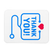 Danke | Heart Stethoscope Magnet (Horizontal)
