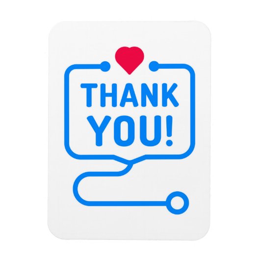 Danke | Heart Stethoscope Magnet (Vertikal)