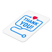 Danke | Heart Stethoscope Magnet (Linke Seite)