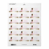 Danke Heaven für den ethnischen Engel der kleinen Adressaufkleber (Vorne)