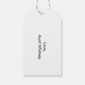 Danke Heaven für Sie | Neutrale und blaue Wolken Geschenkanhänger (Rückseite)