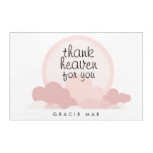 Danke Heaven für Sie | Rosa und neutrale Wolken