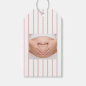 Danke Heaven für Sie | Rosa und neutrale Wolken Geschenkanhänger (Rückseite)