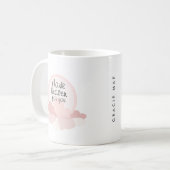 Danke Heaven für Sie | Rosa und neutrale Wolken Kaffeetasse (Vorderseite Links)