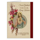 Danke heilige Herz-Jesus-Herbst-Blumen (Vorne)