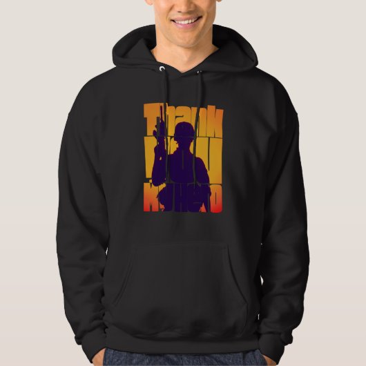 Danke Held Militärveteran Hoodie (Vorderseite)