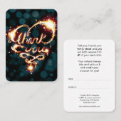 danke hell verweisen ein Freundprogramm Empfehlungskarte (Vorne/Hinten)