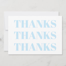 Danke, hellblau, moderne Karte