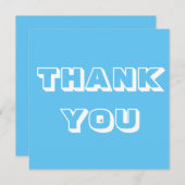 Danke, hellblau weiß (Vorne/Hinten)