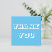 Danke, hellblau weiß (Stehend Vorderseite)