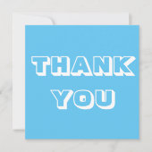 Danke, hellblau weiß (Vorderseite)