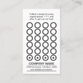 danke helle Briefmarkenkarte Treuekarte (Rückseite)