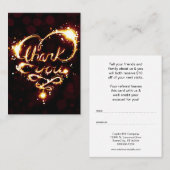 danke helles Empfehlungsprogramm Empfehlungskarte (Vorne/Hinten)