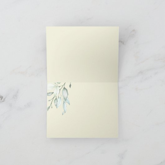 Danke | Hellgelbe Elfenbeinblütenblüte Rose (Innenseite)