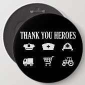 Danke Heroes | First Responder Button (Vorne & Hinten)