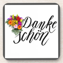 Danke, Herr Bouquet, Black Border Getränkeuntersetzer