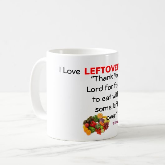 Danke Herr für Essen zu essen! Kaffeetasse (Vorderseite Links)