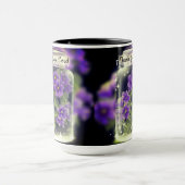 Danke, Herr Lila Stiefmütterchen Tasse (Zentrum)