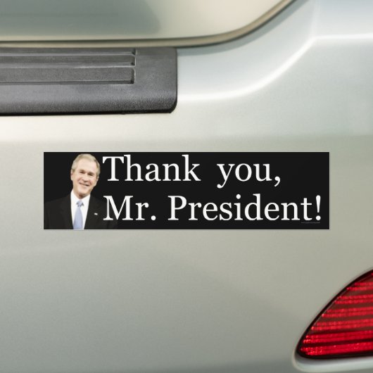 Danke Herr Präsident Autoaufkleber (Auf Auto)
