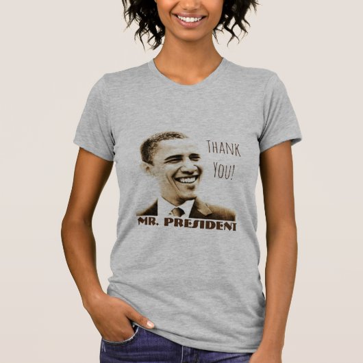 "Danke! Herr Präsident" mit POTUS Obama T-Shirt (Vorderseite)