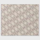 "Danke" - Herz auf dem blauen Lavendel Geschenkpapier (Flach)