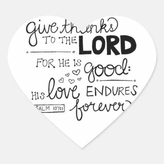 Danke Herz-Aufkleber (Vorderseite)