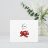 Danke, Herz Ein leises Danke Dankbarkeit in Bl Postkarte (Stehend Vorderseite)