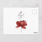 Danke, Herz Ein leises Danke Dankbarkeit in Bl Postkarte (Rückseite)