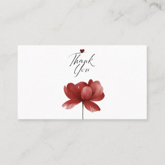 Danke, Herz Ein stilles Dankeschön Dankbarkeit in  Visitenkarte