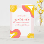 Danke | Herzliche Dankbarkeit Elegante Moderne Karte (Gelbe Blume)