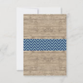 Danke Hirsch-rustikale Karten-Holz-Kreide (Rückseite)