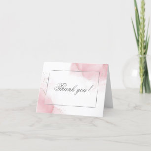 Danke Hochzeit Blush Rosa Silber Abstract