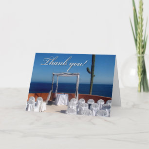 Danke Hochzeit in Urlaubsortsentwurf