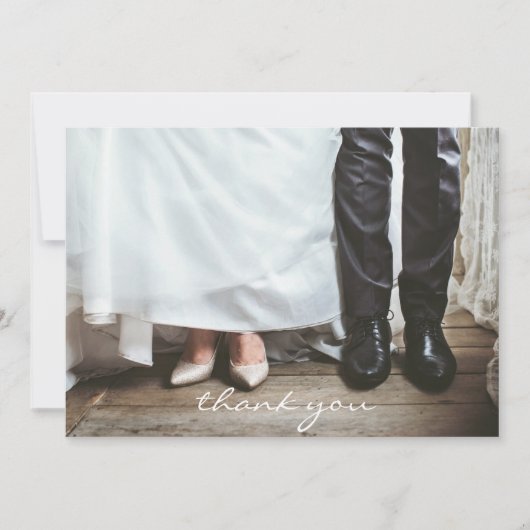 Danke Hochzeit Personalisierte 5' x 7" Notizkarte (Vorderseite)