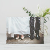 Danke Hochzeit Personalisierte 5' x 7" Notizkarte (Stehend Vorderseite)