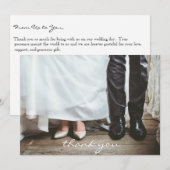 Danke Hochzeit Personalisierte 5' x 7" Notizkarte (Vorne/Hinten)